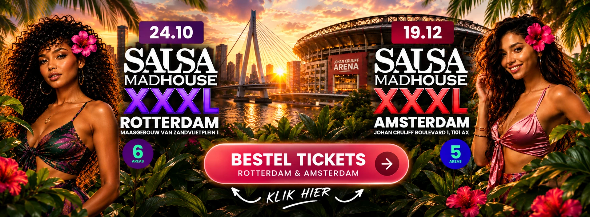 Salsa Madhouse XXL Rotterdam en Amsterdam — bestel tickets